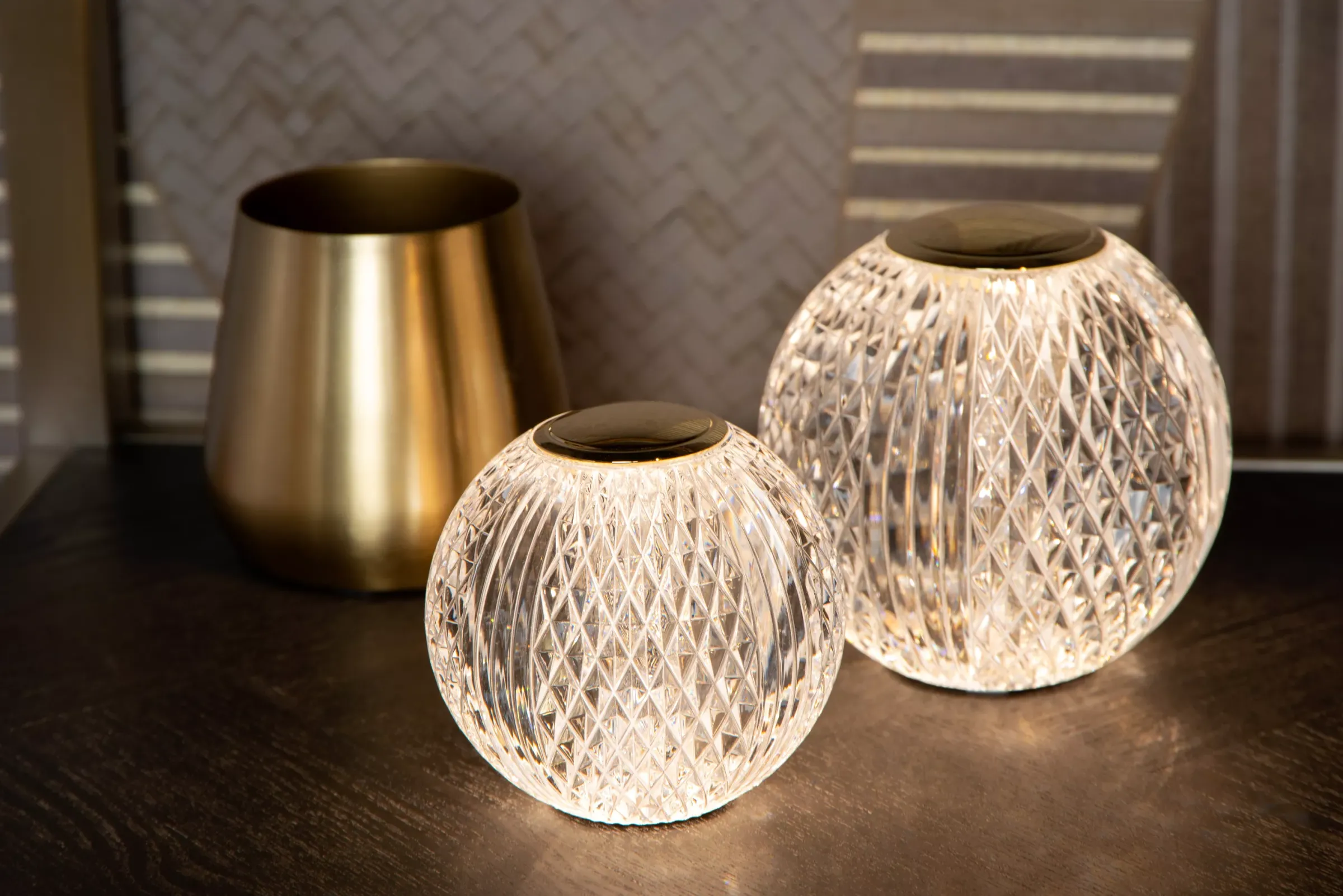 CINTRA - Oplaadbare Tafellamp - Accu/Batterij - Ø 9 cm - LED 3 StepDim - 1x1,5W 3000K - Transparant*Lucide Outlet