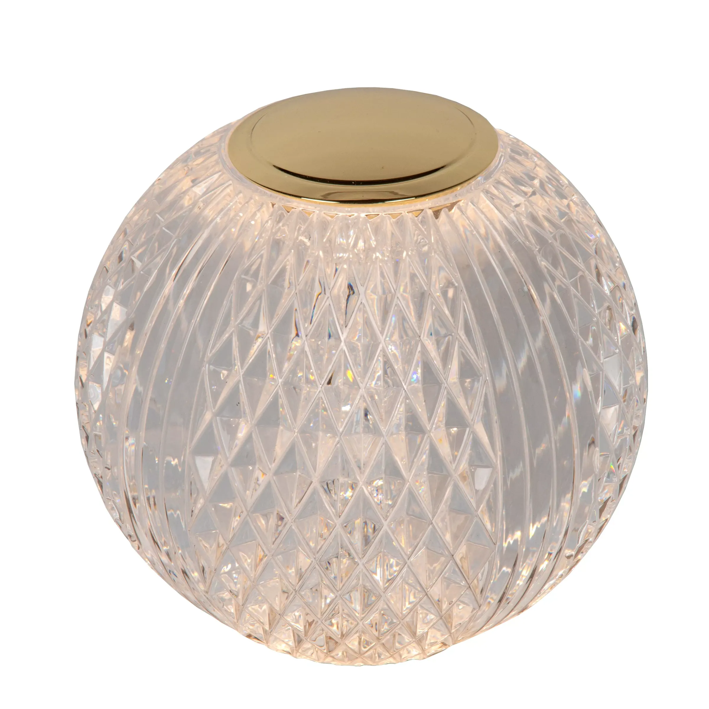 CINTRA - Oplaadbare Tafellamp - Accu/Batterij - Ø 9 cm - LED 3 StepDim - 1x1,5W 3000K - Transparant*Lucide Outlet