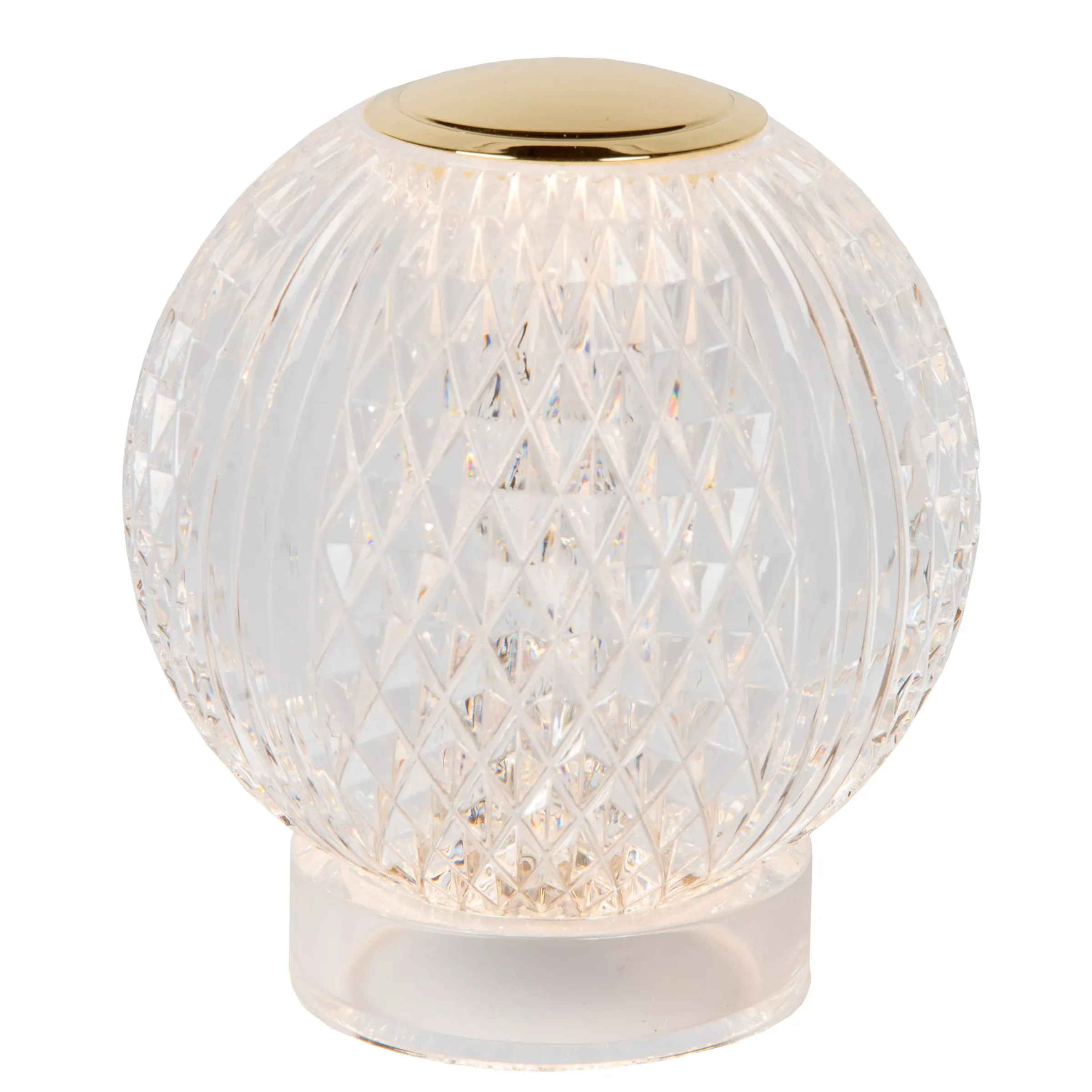 CINTRA - Oplaadbare Tafellamp - Accu/Batterij - Ø 9 cm - LED 3 StepDim - 1x1,5W 3000K - Transparant*Lucide Outlet