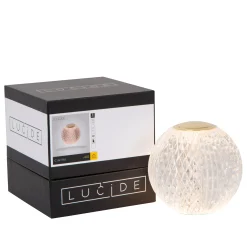 CINTRA - Oplaadbare Tafellamp - Accu/Batterij - Ø 9 cm - LED 3 StepDim - 1x1,5W 3000K - Transparant*Lucide Outlet