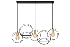 CIRCLE - Hanglamp - 3xE27 - Zwart*Lucide Best