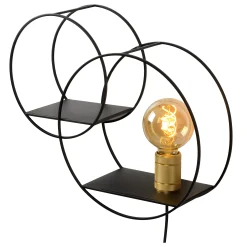 CIRCLE - Wandlamp - 1xE27 - Zwart*Lucide Cheap