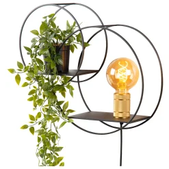 CIRCLE - Wandlamp - 1xE27 - Zwart*Lucide Cheap