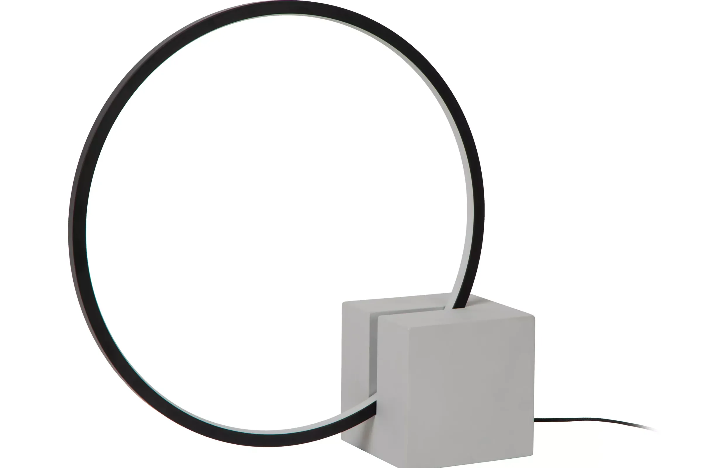 CIRKELIS - Tafellamp - Ø 32 cm - LED Dimb. - 1x6W 3000K - Zwart*Lucide Hot