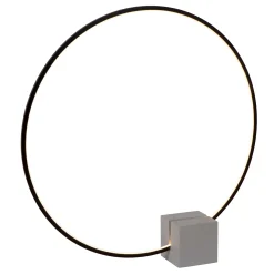 CIRKELIS - Tafellamp - Ø 83 cm - LED Dimb. - 1x24W 3000K - Zwart*Lucide Cheap