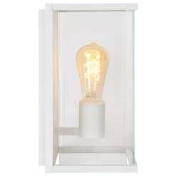 CLAIRE - Wandlamp Binnen/Buiten - 1xE27 - IP54 - Wit*Lucide Discount