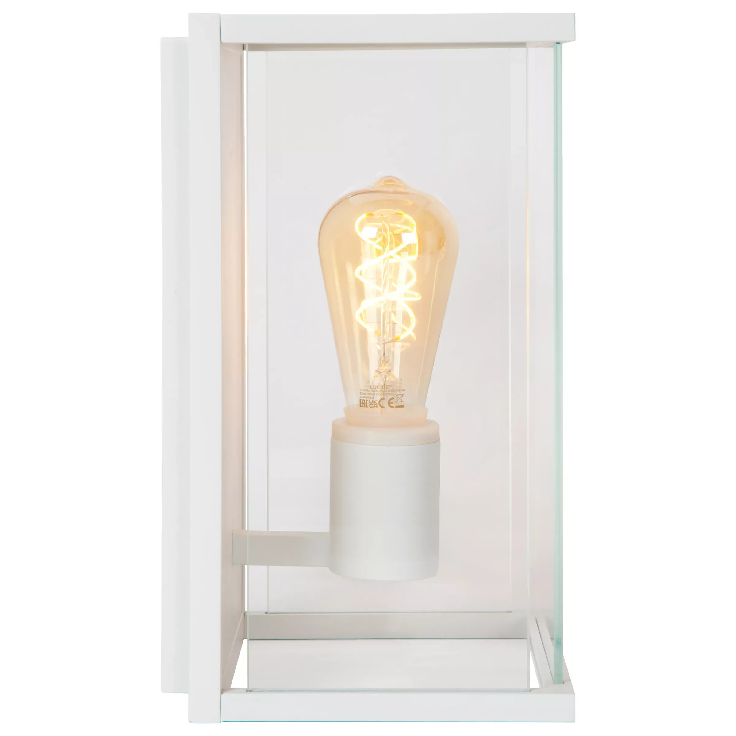 CLAIRE - Wandlamp Binnen/Buiten - 1xE27 - IP54 - Wit*Lucide Discount