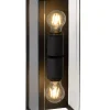 CLAIRE - Wandlamp Binnen/Buiten - 2xE27 - IP54 - Antraciet*Lucide Fashion