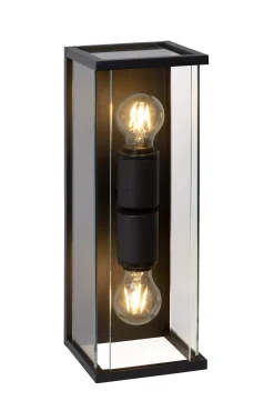 CLAIRE - Wandlamp Binnen/Buiten - 2xE27 - IP54 - Antraciet*Lucide Fashion