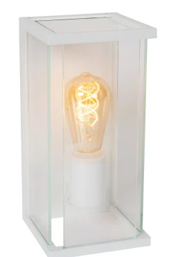 CLAIRE - Wandlamp Binnen/Buiten - 1xE27 - IP54 - Beweging & dag/nacht sensor - Wit*Lucide Clearance
