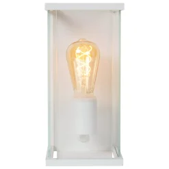 CLAIRE - Wandlamp Binnen/Buiten - 1xE27 - IP54 - Beweging & dag/nacht sensor - Wit*Lucide Clearance