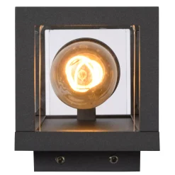 CLAIRE - Wandlamp Binnen/Buiten - 1xE27 - IP54 - Antraciet*Lucide Online