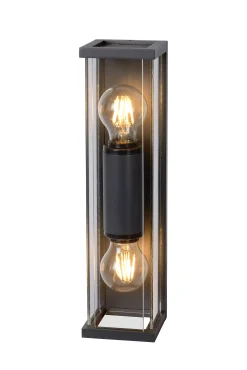 CLAIRE - Wandlamp Binnen/Buiten - 2xE27 - IP54 - Antraciet*Lucide Discount