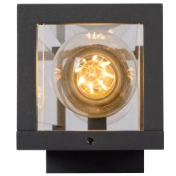 CLAIRE - Wandlamp Binnen/Buiten - 2xE27 - IP54 - Antraciet*Lucide Discount