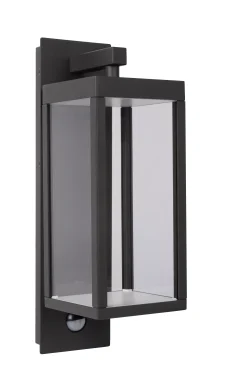 CLAIRETTE - Wandlamp Binnen/Buiten - LED - 1x13W 3000K - IP54 - Beweging & dag/nacht sensor (uitschakelbaar) - Antraciet*Lucide Hot