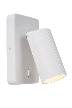 CLUBS - Bedlamp / Wandlamp - 1xGU10 - Wit*Lucide Sale