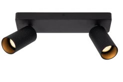 CLUBS - Plafondspot - 2xGU10 - Zwart*Lucide Best