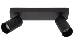 CLUBS - Plafondspot - 2xGU10 - Zwart*Lucide Best