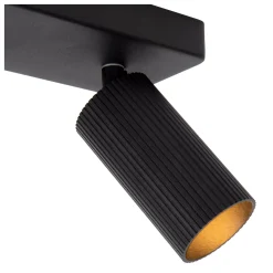 CLUBS - Plafondspot - 2xGU10 - Zwart*Lucide Best