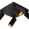 CLUBS - Plafondspot - 4xGU10 - Zwart*Lucide Flash Sale