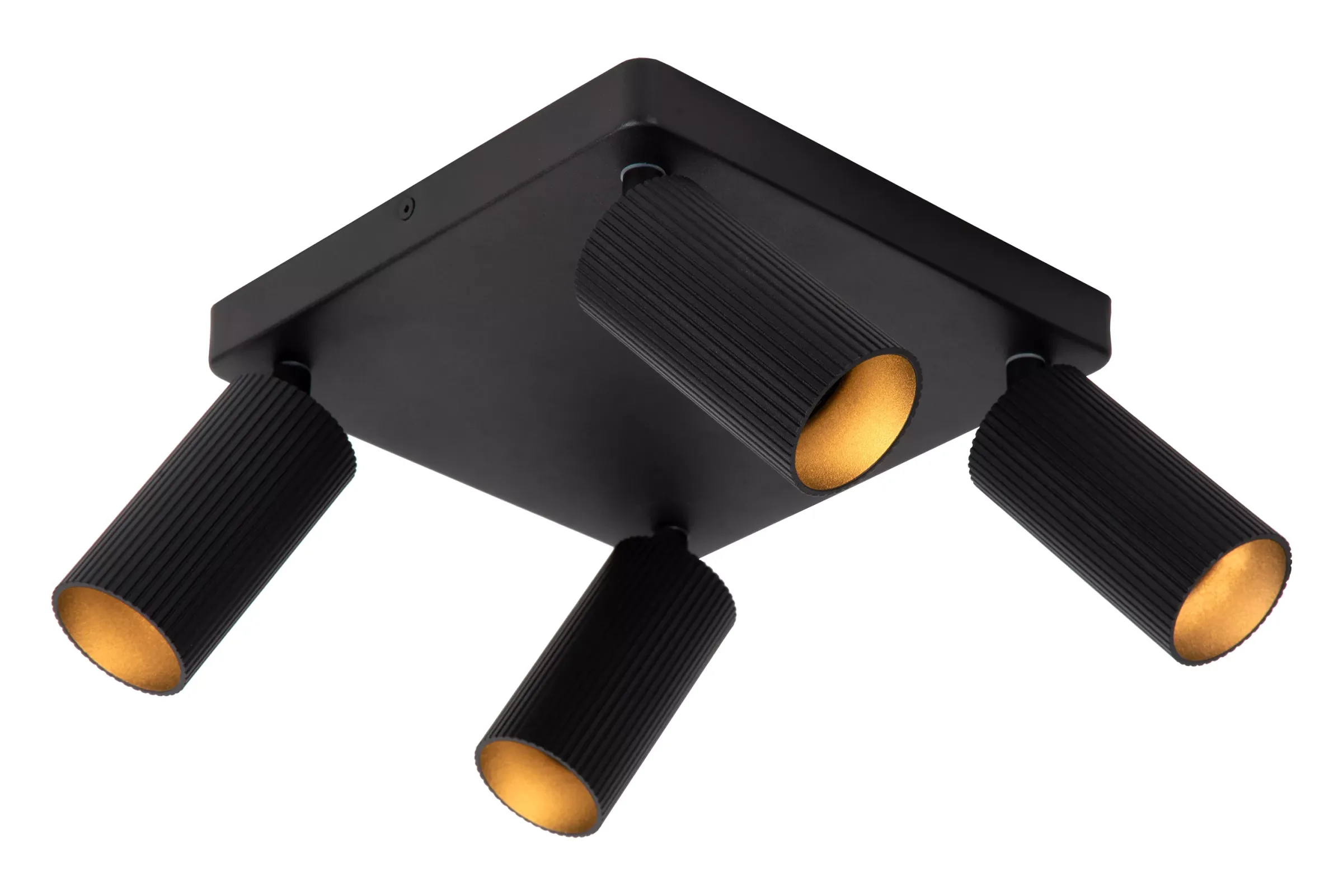 CLUBS - Plafondspot - 4xGU10 - Zwart*Lucide Flash Sale