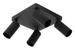 CLUBS - Plafondspot - 4xGU10 - Zwart*Lucide Flash Sale