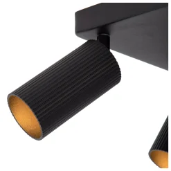 CLUBS - Plafondspot - 4xGU10 - Zwart*Lucide Flash Sale