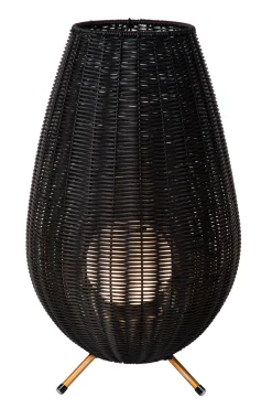 COLIN IP44 - Oplaadbare Tafellamp Binnen/Buiten - Accu/Batterij - LED 3 StepDim - 1x3W 3000K - IP44 - Zwart*Lucide Fashion