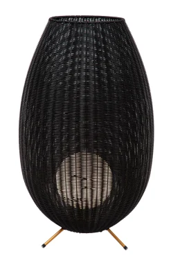 COLIN IP44 - Oplaadbare Vloerlamp Binnen/Buiten - Accu/Batterij - LED 3 StepDim - 1x3W 3000K - IP44 - Zwart*Lucide Outlet