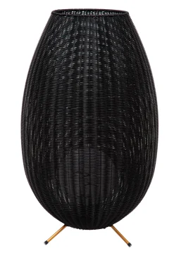 COLIN IP44 - Oplaadbare Vloerlamp Binnen/Buiten - Accu/Batterij - LED 3 StepDim - 1x3W 3000K - IP44 - Zwart*Lucide Outlet