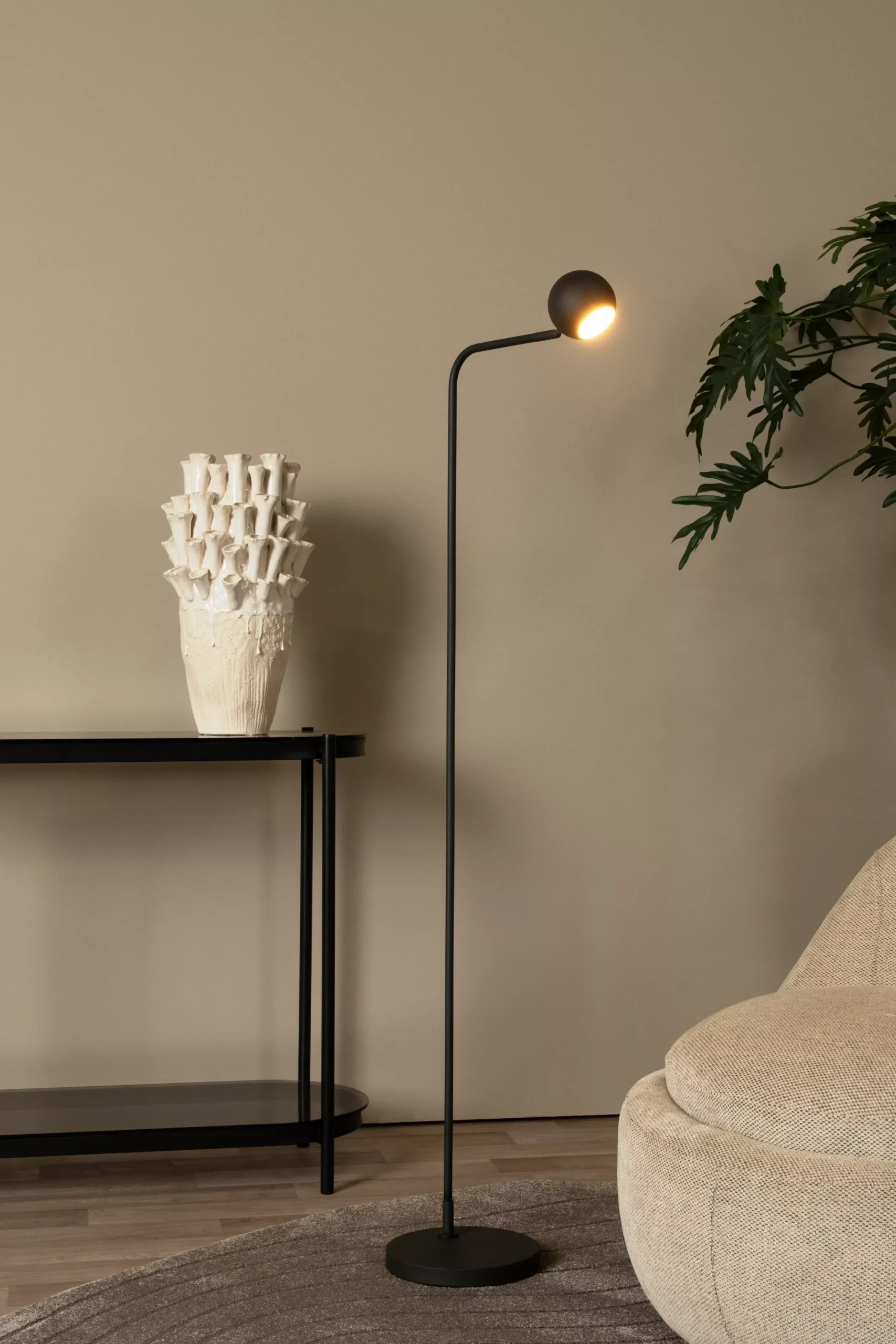 COMET - Oplaadbare Vloerlamp - Accu/Batterij - LED 3 StepDim - 1x3W 2700K - Zwart*Lucide Outlet
