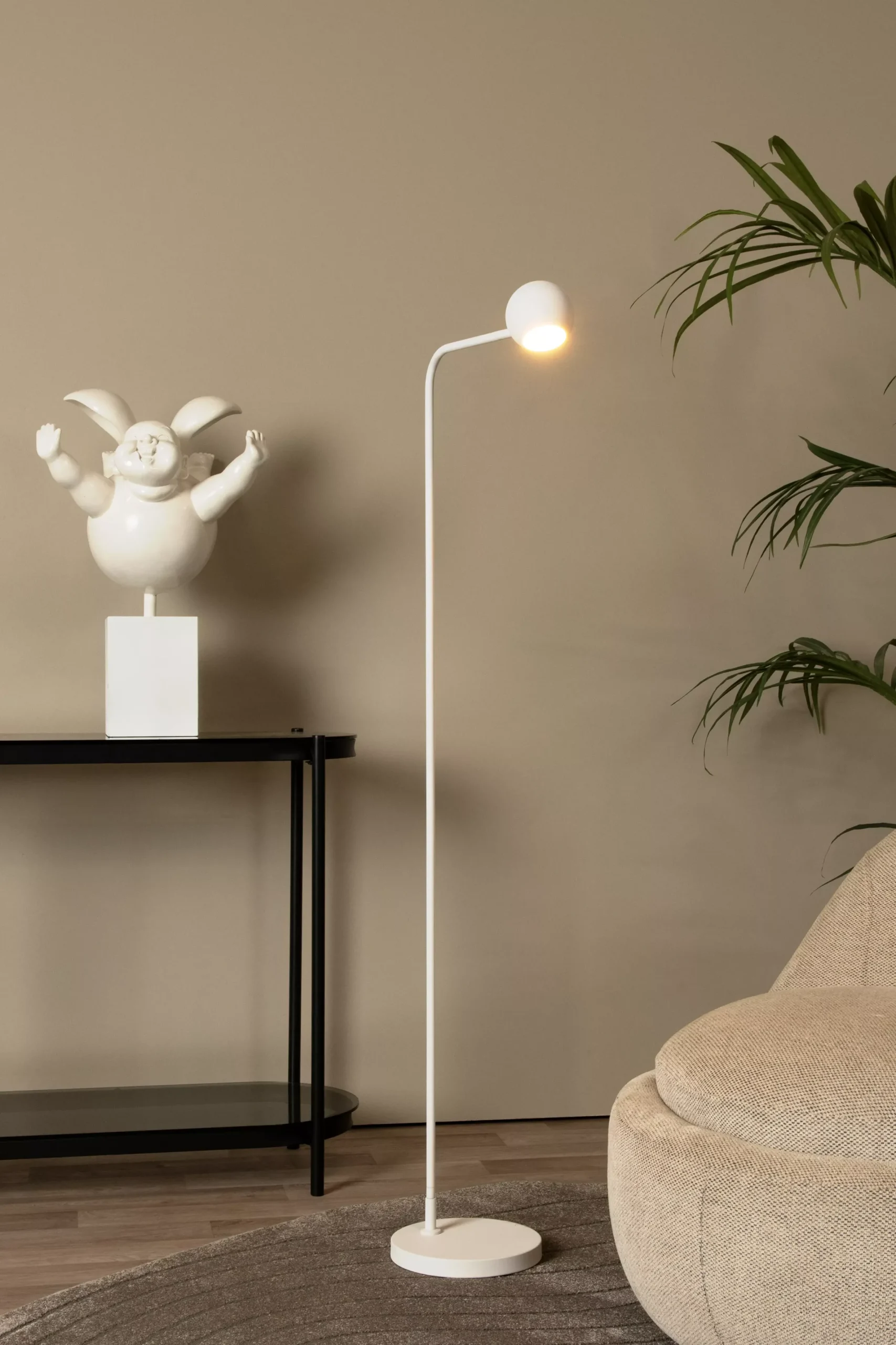 COMET - Oplaadbare Vloerlamp - Accu/Batterij - LED 3 StepDim - 1x3W 2700K - Wit*Lucide Shop