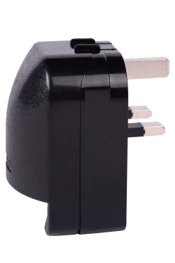 CONVERTOR PLUG - Stekker 3-pin - 13A - Zwart*Lucide Sale