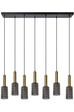 CORALIE - Hanglamp - 7xE27 - Mat Goud / Messing*Lucide Discount