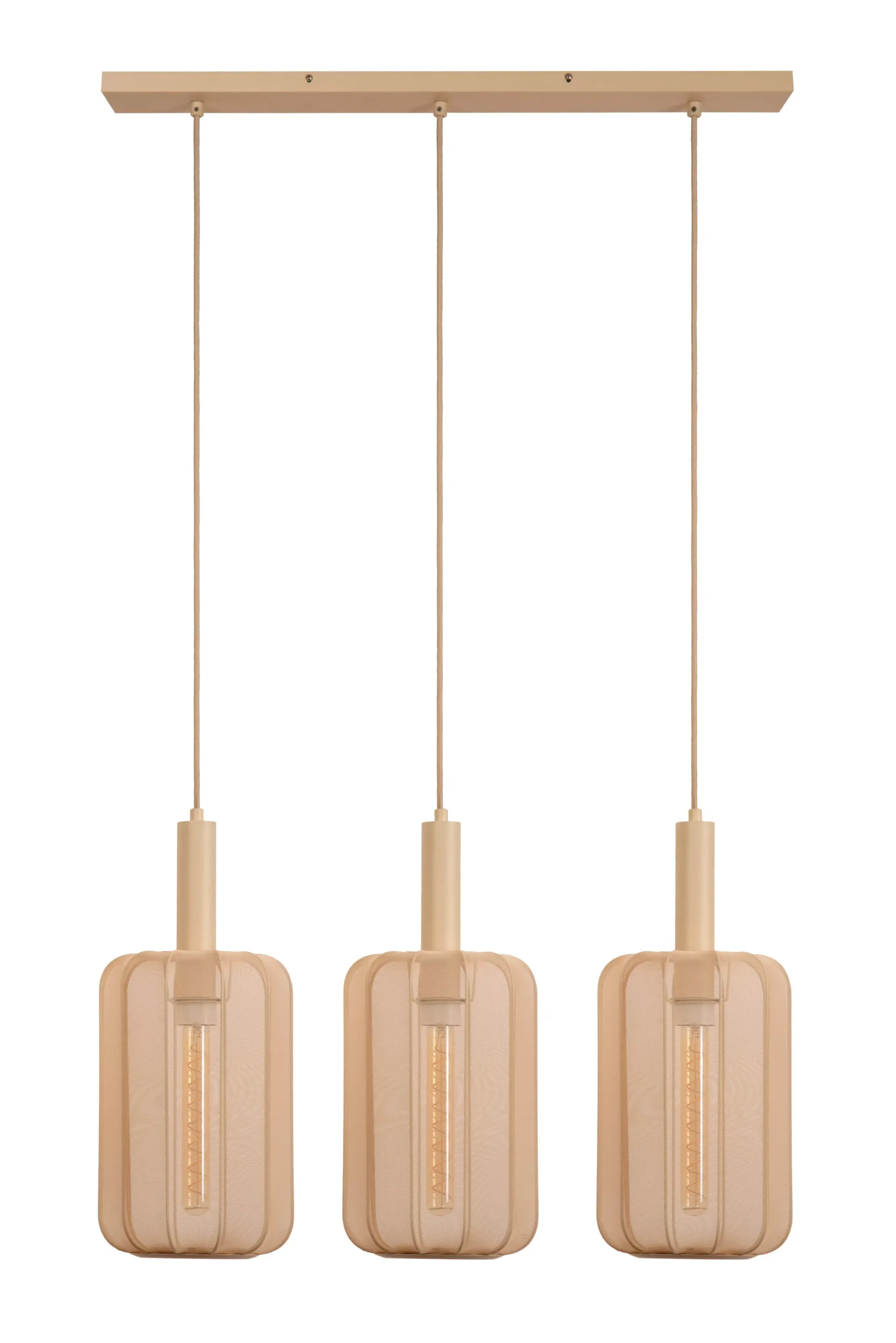 CORINA - Hanglamp - 3xE27 - Beige*Lucide Online