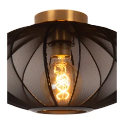 CORINA - Plafonnière - Ø 40 cm - 1xE27 - Zwart*Lucide Store