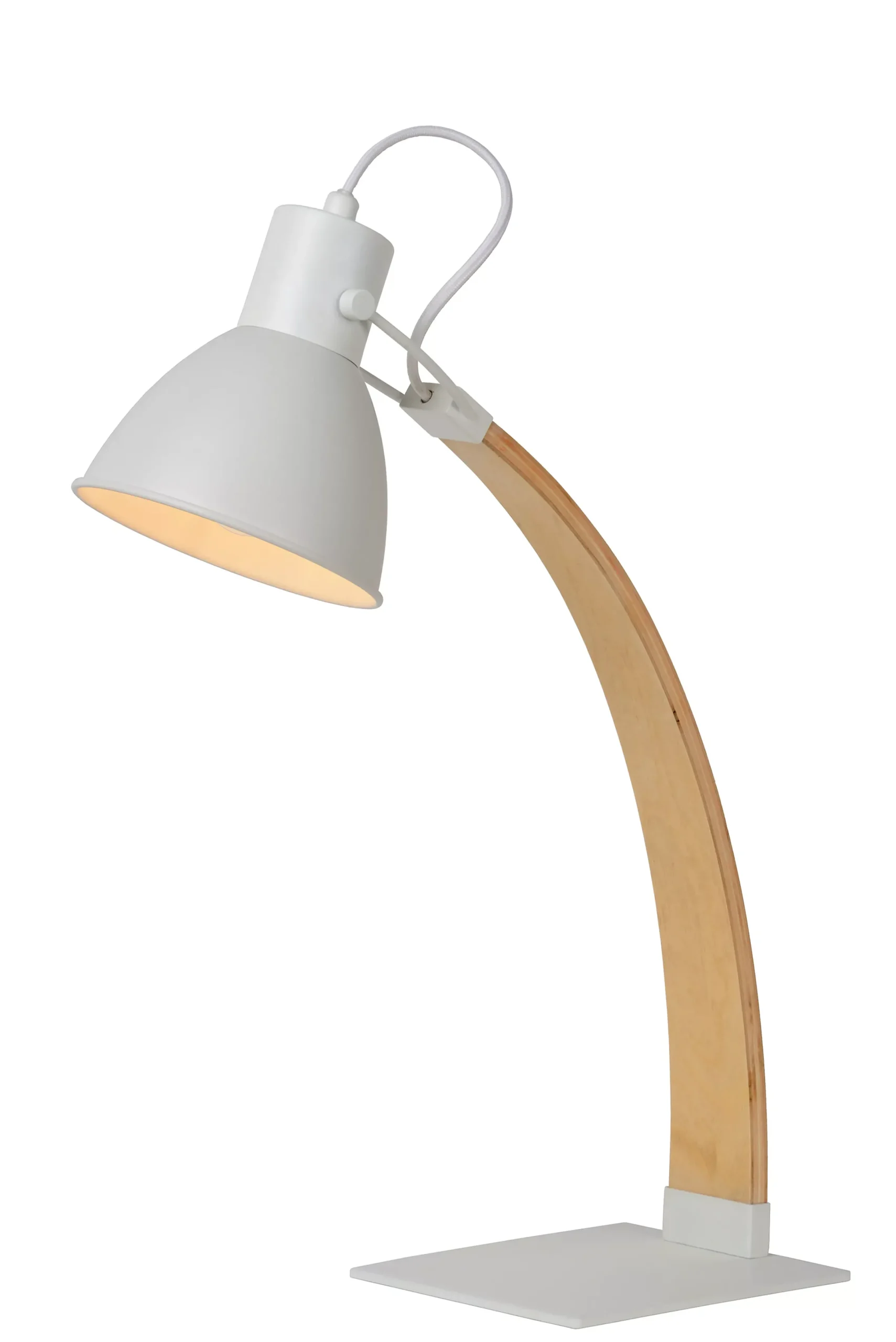 CURF - Bureaulamp - 1xE27 - Wit*Lucide Discount