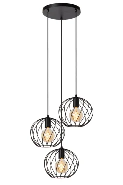 DANZA - Hanglamp - Ø 50 cm - 3xE27 - Zwart*Lucide Flash Sale