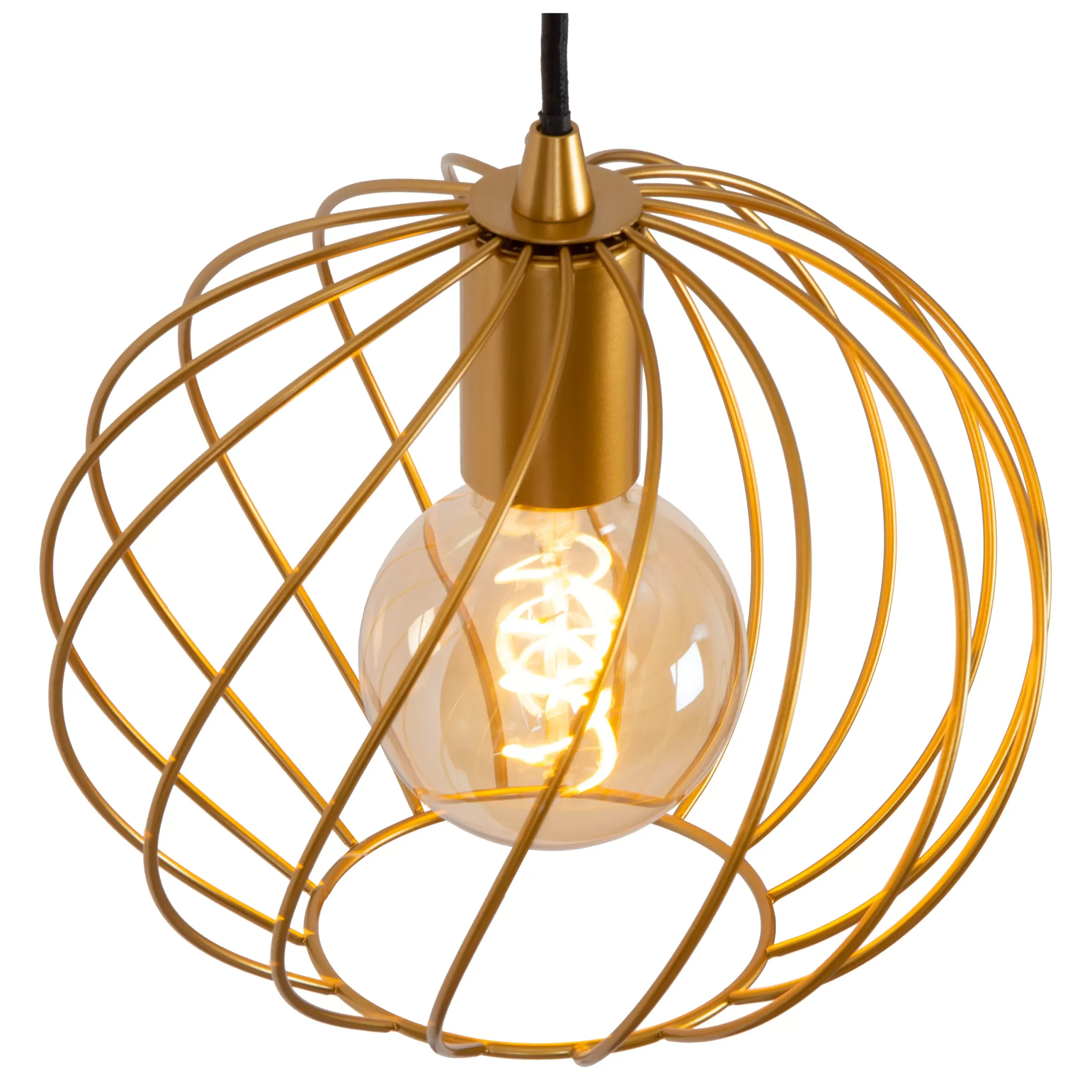 DANZA - Hanglamp - Ø 25 cm - 1xE27 - Mat Goud / Messing*Lucide Flash Sale