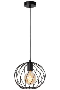 DANZA - Hanglamp - Ø 25 cm - 1xE27 - Zwart*Lucide Discount