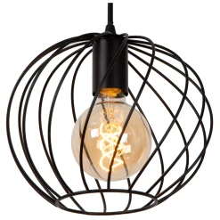 DANZA - Hanglamp - 3xE27 - Zwart*Lucide Hot