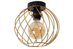 DANZA - Plafonnière - Ø 25 cm - 1xE27 - Mat Goud / Messing*Lucide Cheap