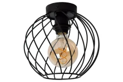 DANZA - Plafonnière - Ø 25 cm - 1xE27 - Zwart*Lucide Outlet