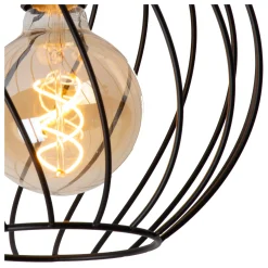 DANZA - Plafonnière - Ø 25 cm - 1xE27 - Zwart*Lucide Outlet