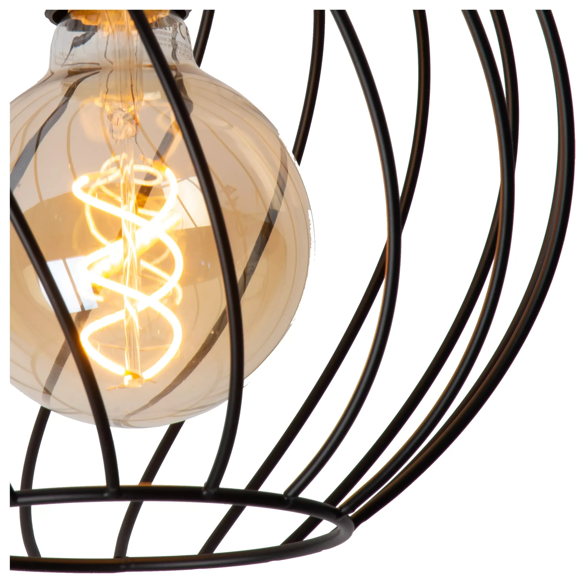 DANZA - Plafonnière - Ø 25 cm - 1xE27 - Zwart*Lucide Outlet