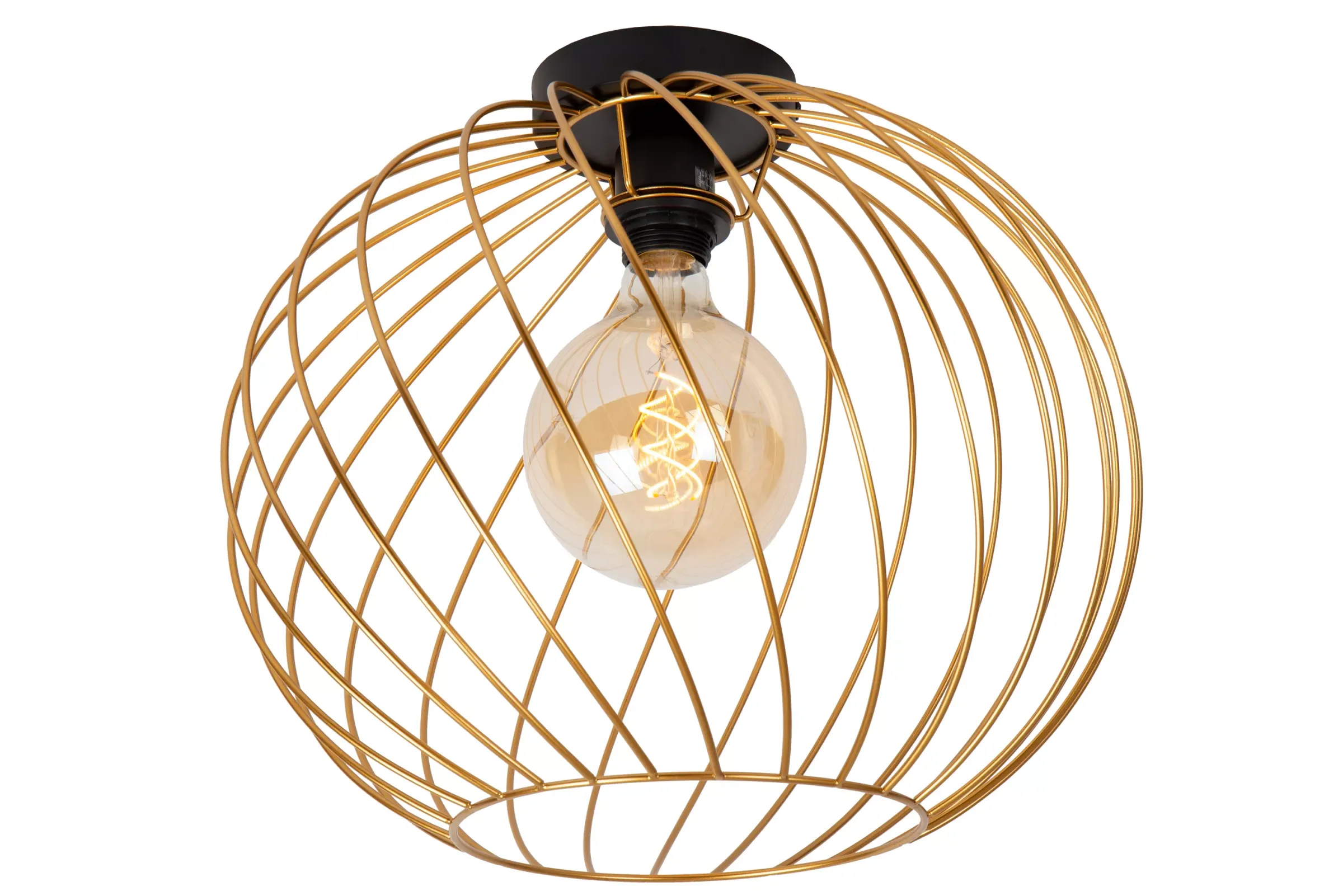 DANZA - Plafonnière - Ø 40 cm - 1xE27 - Mat Goud / Messing*Lucide Store