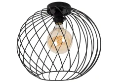 DANZA - Plafonnière - Ø 40 cm - 1xE27 - Zwart*Lucide Shop