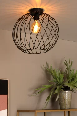 DANZA - Plafonnière - Ø 40 cm - 1xE27 - Zwart*Lucide Shop