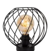 DANZA - Tafellamp - Ø 25 cm - 1xE27 - Zwart*Lucide Fashion