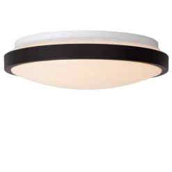 DASHER - Plafonnière Badkamer - Ø 29,3 cm - LED - 1x12W 2700K - IP44 - Beweging & dag/nacht sensor - Zwart*Lucide Clearance
